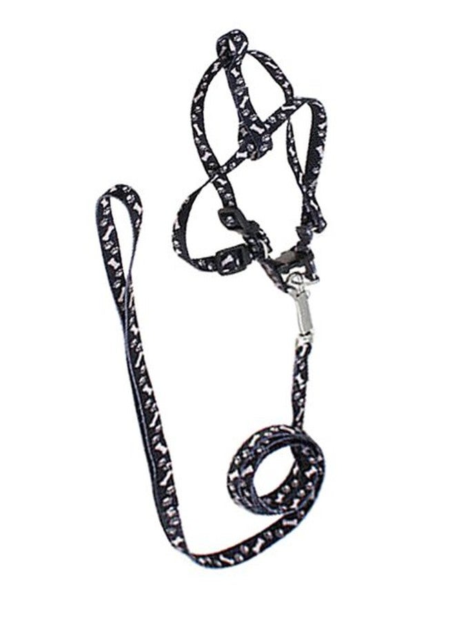 فوتابا حبل جر للحيوانات الأليفة من فوتابا، طوق صدر، حزام رقبة قابل للسحب - أسود - Image 2